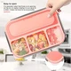 Ланч бокс герметичный OldPAPA Bento 1000 мл розовый (LB-30752) - изображение 7