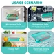 Ланч бокс герметичный OldPAPA Bento 1000 мл зеленый (LB-30764) - изображение 14