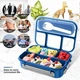 Ланч бокс герметичный OldPAPA Bento 1000 мл синий (LB-30774) - изображение 12