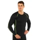 Чоловічий лонгслів з довгим рукавом рашгард Jason J01 розмір 4XL (52-54) Black-Green - зображення 2