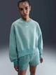 Свитшот на флисе оверсайз женский Nike W Nsw Phnx Flc Oos Crew DQ5761-017 L Мятный (0198484915450) - изображение 5