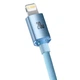 Дата кабель Baseus Crystal Shine Series Type-C to Lightning 20W (1.2m) (CAJY00020) Sky Blue - изображение 4