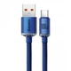 Дата кабель Baseus Crystal Shine Series USB to Type-C 100W (1.2m) (CAJY00040) Blue - изображение 4