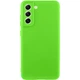 Чохол TPU GETMAN Liquid Silk Full Camera Samsung Galaxy S21 FE Салатовий / Neon Green - зображення 1