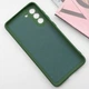 Чохол TPU GETMAN Liquid Silk Full Camera для Samsung Galaxy S21 FE Зелений / Dark green - зображення 4