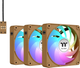 Zestaw wentylatorów Thermaltake CT120 EX ARGB Sync (3-Fan Pack) Gravel Sand (CL-F216-PL12GS-A) - obraz 1