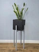 Подставка для вазона, цветов из дерева высокая WoodDecor Серая - изображение 3
