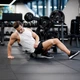 Массажный ролик Gymtek EVA 33x14 см черно-белый для миофасциального релиза уменьшения боли - изображение 6