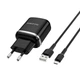 Мережевий зарядний пристрій Borofone BA36A, кабель USB to MicroUSB, QC3.0, Black - зображення 2