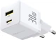 Мережевий зарядний пристрій Baseus Palm 1 x USB-C + 1 x USB-A 30 Вт White (6932172672485) - зображення 4