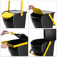 Zestaw koszy do segregacji odpadów Kadax 25 l 2 szt (5903699454213) - obraz 4