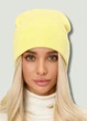 Вязаная шапка бини Лопата NEW One-size Лимонный - изображение 1