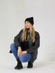 Вязаная шапка бини Лопата NEW One-size Черный - изображение 5