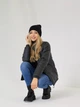 Вязаная шапка бини Лопата NEW One-size Черный - изображение 6