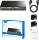 Комутатор Cudy FS1026PS1, 24 порт10/100M PoE+ Switch with 2 Gigabit Port+ 1SFP 300W (FS1026PS1) - изображение 4