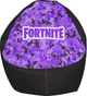 Крісло груша Fortnite (Камуфляж 1) Колір: Чорний, Розмір: L - зображення 4