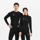 Доросла термофутболка з довгим рукавом чорна Keepdry 100 XL KIPSTA - зображення 2