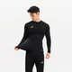 Доросла термофутболка з довгим рукавом чорна Keepdry 100 XL KIPSTA - зображення 7