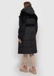 Пуховое пальто с Поясом 88-1573KD Черный S - изображение 5