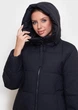 Куртка з капюшоном 87-324-78-SA Чорний XS - зображення 4