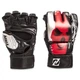 Перчатки для смешанных единоборств MMA на липучке размер S Полиуретан Zelart черный-красный BO-1319 - изображение 3