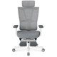 Крісло Mealux S6 Air Fabric Grey White (арт. HF-S6 F/GW) - зображення 6