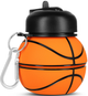 Butelka na wodę Nils Camp NC4104 Silikonowa, składana 550 ml Basketball (5908261683053) - obraz 2