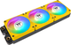 Zestaw wentylatorów Thermaltake CT140 EX Reverse ARGB Sync (3-Fan Pack) Bumblebee (CL-F227-PL14BB-A) - obraz 3