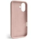 Чохол Silicone Premium case MagSafe з захистом камери та дисплея для iPhone 16 Full Protective pink sand 1870 - изображение 2