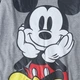Женская бейсбольная футболка Disney с Микки Маусом спереди и сзади серая M - изображение 3