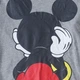 Женская бейсбольная футболка Disney с Микки Маусом спереди и сзади серая M - изображение 4