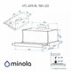 Вытяжка телескопическая Minola HTL 6215 BL 700 LED - изображение 12
