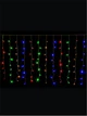 Гирлянда светодиодная Занавес на окно Мульти 1,5*1,5 м. 160 LED от сети прозрачный провод - изображение 4