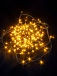Светодиодная гирлянда нить на елку Желтая 35 м 500 LED от сети черный провод - изображение 1