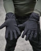 Зимові рукавички Softshell Black вітронепроникні водовідштовхувальні швидкосохнучі XL - зображення 1