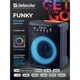 Портативна Bluetooth-колонка Defender Funky 10 Вт Light з FM-радіо, USB, MIC та AUX Чорна (65053) - зображення 7