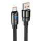 Кабель HOCO Type-C Joy charging data cable U143 |1.2m, 5A| Black - зображення 1