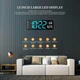 Часы Deepfox DS-6629 LED цифровые электронные настенные/настольные Будильник Дата Температура 32х10,5см синий - изображение 2