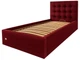 Ліжко-подіум ChesterNew Design VIP 90*200см З підйомним механізмом та додатковою посиленою рамою Бордовий - изображение 1