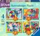Puzzle Ravensburger Disney Stitch Vacay Mode 4 in 1 Box 12001069 (4005555010692) - obraz 1