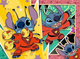 Puzzle Ravensburger Disney Stitch Vacay Mode 4 in 1 Box 12001069 (4005555010692) - obraz 5