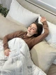 Одеяло евро стеганое зимнее из искусственного лебединого пуха Leri Max 21459 200х215 см белое - изображение 10
