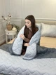Одеяло полуторное двустороннее летнее из холофайбера Leri Max 21538 150х210 см графитовое - изображение 8
