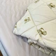 Одеяло полуторное стеганое зимнее из искусственной шерсти Leri Max Pur Wool 21469 150х210 см коричневое - изображение 6