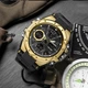 Наручний годинник Sanda 6008 Black-Gold - изображение 4