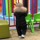 Комбинезон детский на пуху с меховым отделкой (Черный 100см) 1,5 года - изображение 3