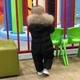 Комбинезон детский на пуху с меховым отделкой (Черный 110см) 4 года - изображение 3