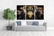 Модульная картина Три обезьяны "Gangster Golden Monkey" Art-482_3 (100х53см) - изображение 2