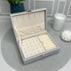 Шкатулка для украшений 17x12х5,5 см Серая - изображение 3