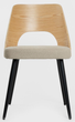 Krzesło HOMLA 712012 HELIC 48.5 x 54.5 x 76.5 cm Naturalne (5906496712012) - obraz 3